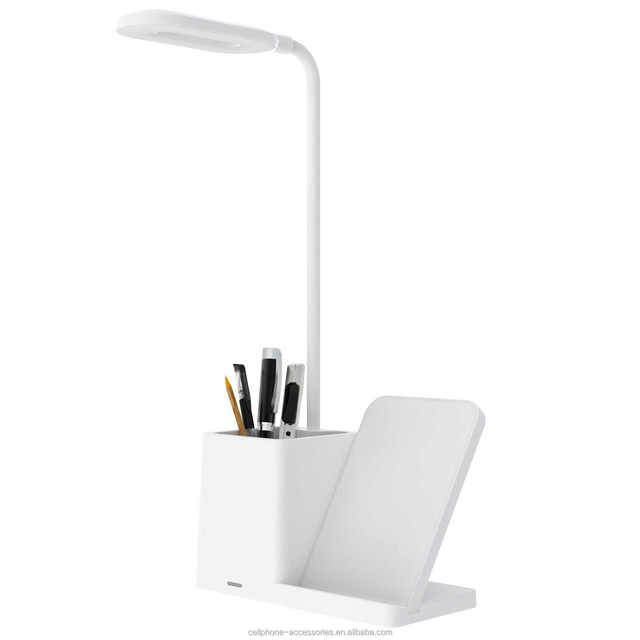 Portable Electric 15W 3-in-1 Wireless Charging Station LED Light Pen Organizer High-Efficiency Desktop Dock Multiple Gadgets
