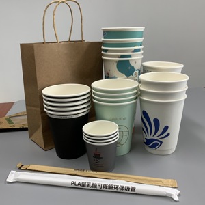 Logotipo personalizado impreso 8oz 12oz <span class=keywords><strong>doble</strong></span> pared tazas de papel de café - Product Image 6