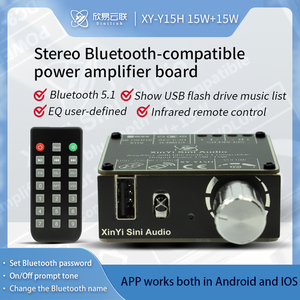 XY-Y15H HIFI level 15W+15W stereo BT digital power amplifier board module <b>USB</b> drive list <b>with</b> remote <b>control</b> Y15H - Product Image 6