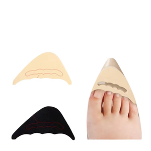 女性用ハイヒールつま先プラグ、痛み軽減クッション、尖った靴用、サイズ調整可能、靴の中敷き、柔らかい取り外し可能な靴の前足部つま先プラグ - Product Image 3