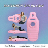 Oreiller gonflable pour femme enceinte avec trou, surface douce, oreiller de maternité, cadeaux promotionnels pour le yoga