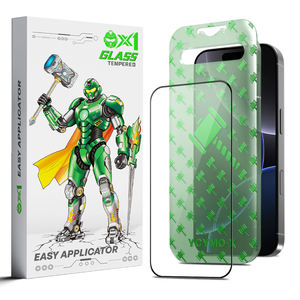 Protection d'écran en verre HD transparent <span class=keywords><strong>pour</strong></span> IP17 IP16PM, verre double premium résistant avec boîte anti-poussière, anti-rayures, anti-traces de doigts - Product Image 1