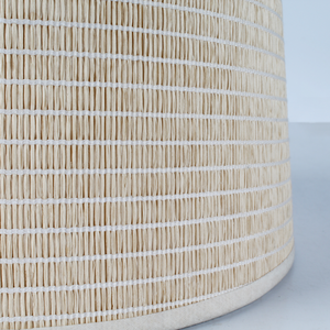 Hot Sell Cylindrical Drum <strong>PVC</strong> Rattan <strong>Floor</strong> <strong>Lamp</strong> Table <strong>Lamp</strong> <strong>Shade</strong> for Living Room Wholesale Lights - Product Image 2