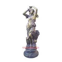 Factory Custom Made Life Size Hindu Four-Armed Goddess Sculpture Bronze Lakshmi Statues