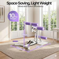 Machine à Squats Pliable à 2 Niveaux de Résistance Personnalisable OEM pour Entraînement des Jambes et des Fessiers à Domicile