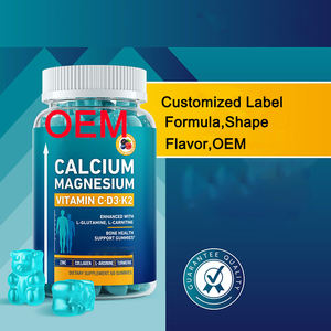 Vitaminas de crecimiento de calcio de alta absorción personalizadas para adolescentes altura vegana masticables de calcio con D3 Gummies K2 para dientes óseos - Product Image 6