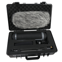 Kit de microphone canon E-IMAGE BPMK2 avec support antichoc et pare-brise, et étui de protection