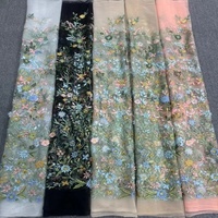 Blouses respirantes directes d'usine pour femmes nouveau tissu de dentelle brodée colorée robes de soirée Qipao toutes les couleurs Textiles de maison