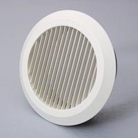 Grille de ventilation ronde pour CVC, diffuseur de plafond 200 mm, grille d'alimentation et de retour pour salle de bain, bureau, ventilation par conduits