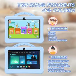 Tablette PC pour enfants <span class=keywords><strong>WiFi</strong></span> BDF 7 pouces la plus récente de 2025 avec étui en silicone portable, 1 Go + 16 Go, 2500 mAh Android 8.1 Quad Core - Product Image 4