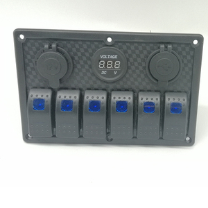 Coche modificado USB de venta directa a bajo precio de fábrica, RV, vehículo todoterreno, yate, interruptor de combinación de Panel Universal de 6 posiciones - Product Image 6