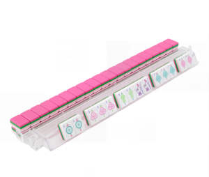 Tuiles de Mahjong américaines à glissement fluide sur tapis de Mahjong de qualité supérieure avec support complet et sac de transport - Product Image 4