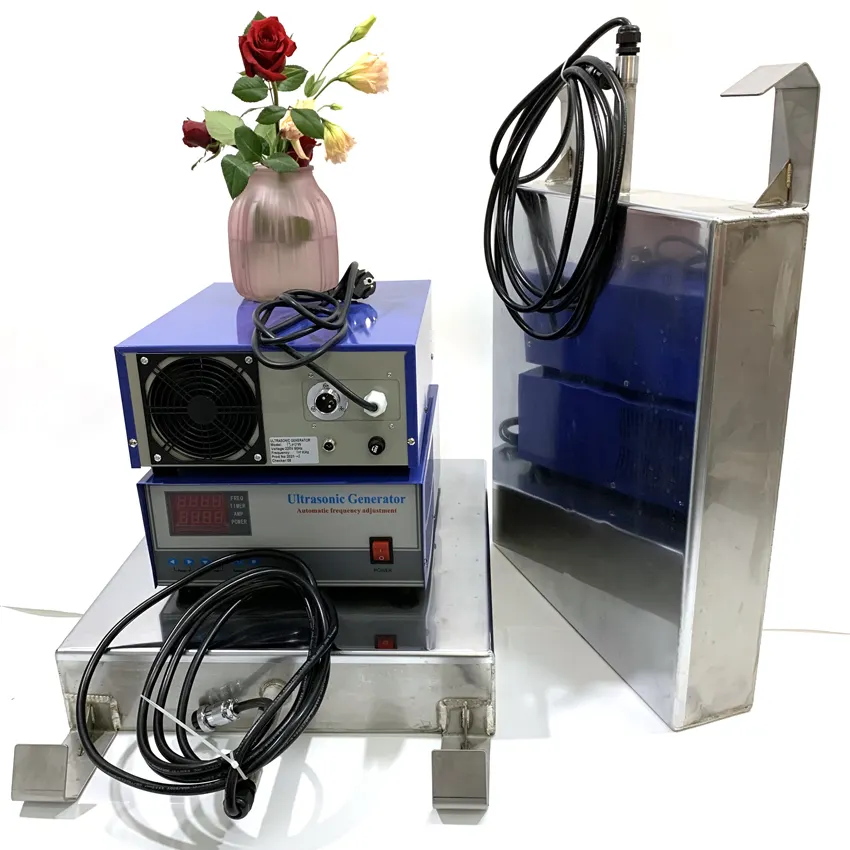 2000w 28Khz Immersible Ultrasonic Transducer Pack With Generator For Bearings And Oil Nozzles Cleaning