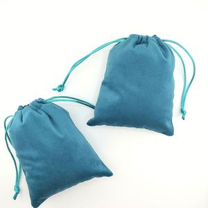 Exquisite <b>Velvet</b> Jewelry Storage Bag Custom Logo Small Drawstring Pouch for Gemstone Watch Recyclable Jewellery Packaging Bags - Product Image 1