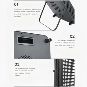 جهاز العلاج الضوئي الديناميكي AZURE بخمسة أطوال موجية (630/660/810/830/850 نانومتر) 96 قطعة 153 واط للعناية بالجسم والبشرة مع العلاج بالضوء الأحمر قابس أمريكي AL500 - Product Image 2