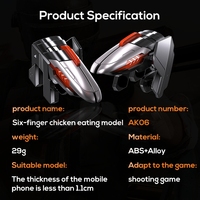 Manettes de jeu et déclencheurs de tir rapides pour téléphone portable 2026 Fashion AK06-auto