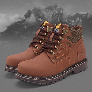 Nouvelles bottes d'hiver pour hommes, grandes tailles, décontractées, chaudes et antidérapantes, bottes de travail pour le désert - Product Image 3