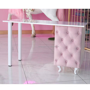 Mặt Bàn Làm Móng Tay Màu Hồng Chuyên Nghiệp Đá Cẩm Thạch - Product Image 3