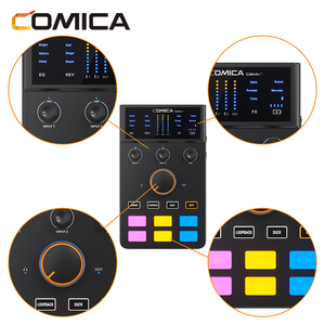 ไมโครโฟนไร้สาย COMICA ADCaster C1 แบบคาร์ดิออยด์ น้ำหนักเบา พกพาสะดวก พร้อมฟังก์ชั่นเปลี่ยนเสียง ชุดซาวด์การ์ด 2.4G สำหรับการถ่ายทอดสด - Product Image 2
