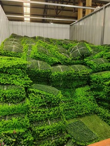 Panel de pared de césped artificial para exteriores con certificación UV, Seto de boj de bonsái sintético de plástico para fiestas, decoración de pared para uso en interiores - Product Image 6