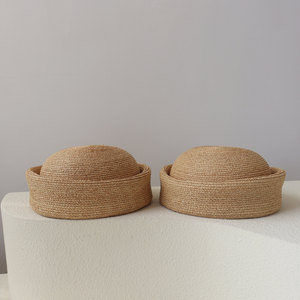Nouveau Béret en Paille de Raphia Naturelle Fait Main pour Femme, Chapeau Pillbox Origine Jinhua - Product Image 5