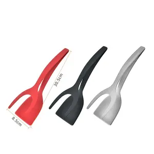 OEM/ODM molde de plástico personalizado multifuncional 2 en 1 Turner y Tong Egg Turner silicona Turner