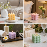 Vela Aromática de Cera de Soya Hecha a Mano, con Caja de Regalo Blanca, para Bodas, Navidad, Año Nuevo, Decoración del Hogar, Venta al Por Mayor