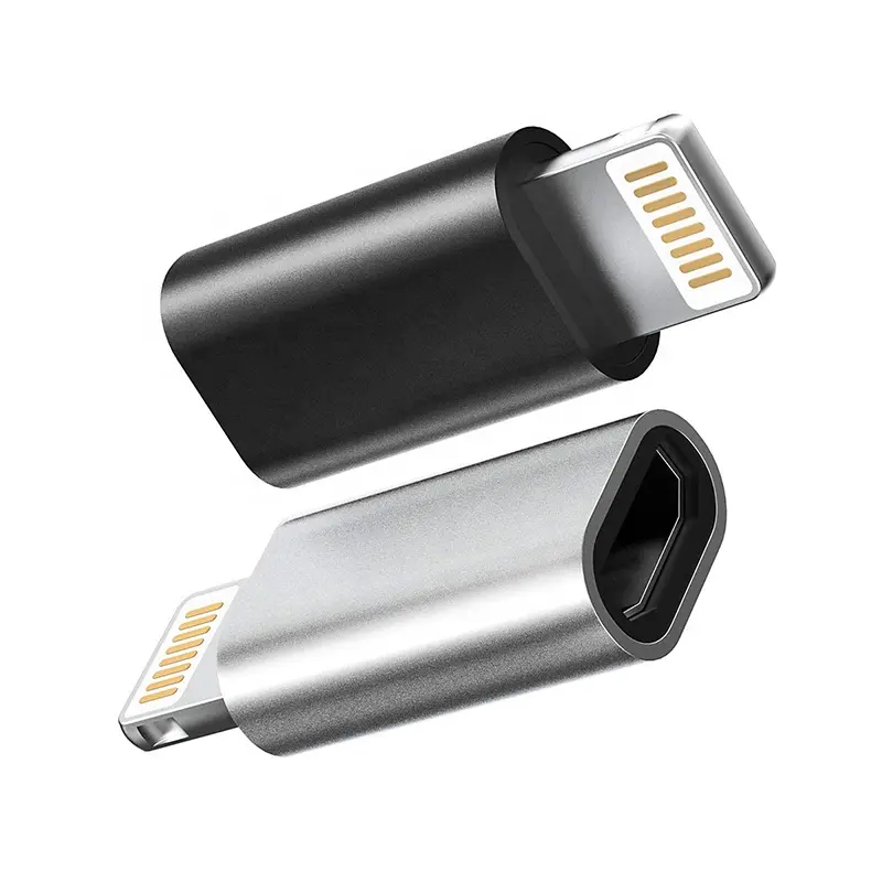 For Lightning 8 Pin Male To Micro USB Female Converter Adapter Data Transfer For iPhone