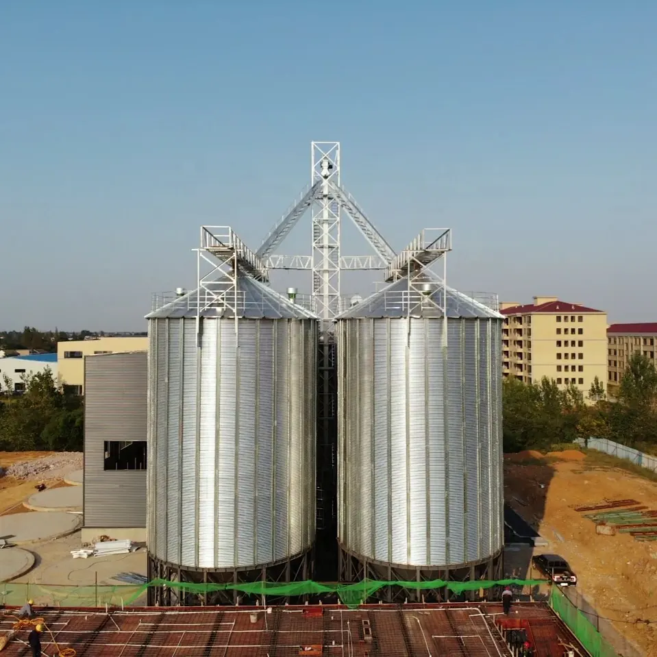 Silo di cereali agricolo da 200 tonnellate di buona qualità cinese per silo di mais di prezzo di stoccaggio del grano di risaia di grano di mais