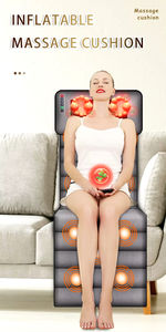 Thuisgebruik Draagbare Verwarming Trillingen <span class=keywords><strong>Massage</strong></span> Kussen Volledig Body Nek Rug Schouder Massager 3 Niveaus Voor Ontspannen - Product Image 6