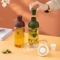 Cafetière et bouteille de thé en verre Cold Brew-Pichet résistant à la chaleur, carafé glacé portable