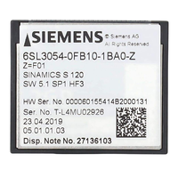 Module de commande 6SL3054-0CG01-1AA0, carte mémoire 6SL3054-0CG01-1AA0, lecteur de carte CF 6SL3054-0CG01-1AA0