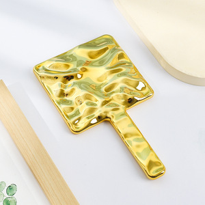 Zonyin <span class=keywords><strong>Retro</strong></span> Cầm Tay Vuông Trang Điểm Gương Biểu Tượng Tùy Chỉnh Xách Tay Thời Trang Phụ Nữ Vẻ Đẹp Mỹ Phẩm Gương Cầm Tay Du Lịch Gương - Product Image 5