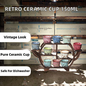 150ML Retro Ceramic <b>Espresso</b> & Tea <b>Cup</b> Japanese Light Luxury Design Food Safe Dishwasher Safe Party Use - Product Image 2