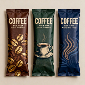 Sacchetti Personalizzati con Logo <span class=keywords><strong>per</strong></span> Tè, Proteine in Polvere e Caffè Istantaneo, Confezioni in Plastica a Tre Lati - Product Image 4