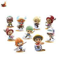 Boutique Officielle 2026 Nouvelle Arrivée Figurines d'Action Originales Hot Toys One Piece Lot de 8 Boîtes Mystères Produits Derivés d'Animation pour Cadeaux