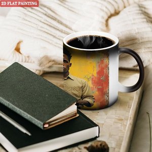 Blank Mug 11oz Frosted Black <b>Ceramic</b> Heat Color Changing Custom Print <b>Cup</b> - Product Image 3