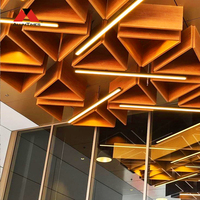 Techo Artístico de Aluminio Alumtimes, Techo Suspendido Artístico en 3D, Diseño Personalizado para Decoración de Interiores de Vestíbulos de Hoteles