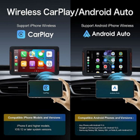 Mini Caja de Video Carplay Android 2+16GB con Aplicaciones de Youtube y Netflix, Adaptador Multimedia Inalámbrico para Auto con Car Play y Android Auto
