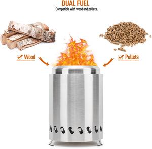 Pozo de fuego de acero inoxidable para exteriores moderno en venta flash para jardín, <span class=keywords><strong>estufa</strong></span> de leña para acampar, tiendas de campaña al aire libre - Product Image 4