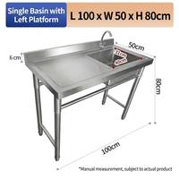 Plan de travail de cuisine commerciale en acier inoxydable Guanbai, revêtement ignifuge, capacité de charge de 300 kg/m, résistance à la corrosion