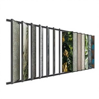 Étagère de présentation sur pied pour échantillons de papier peint mural en métal de haute qualité, personnalisable, taille sur mesure, publicité