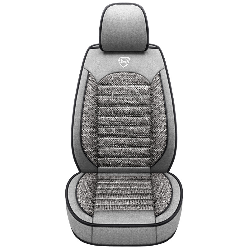 Elegante asiento individual gris