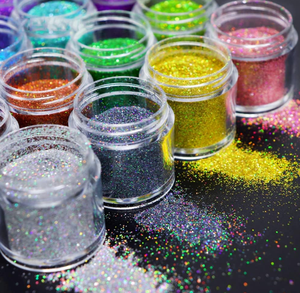 Vente en gros de gel pailleté écologique, gel à paillettes fines holographique très brillant pour <span class=keywords><strong>Noël</strong></span>, crème pailletée en poudre pour le visage, les cheveux et le corps - Product Image 1