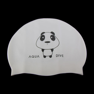 Gorro de natación de silicona con dibujos animados para niños, ajuste universal duradero - Product Image 4