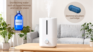 Humidificador ultrasónico de vapor frío OEM nuevo, inteligente, de gran capacidad (4.5L), para el hogar, de sobremesa. - Product Image 4