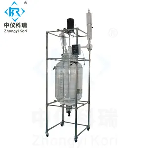 SF-200L Chemische Pilot Plant Jacketed Glas Reactor