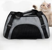 Transporteurs à la mode sac maisons Transparent voyage Portable compagnie aérienne approuvé respirant Transport chat transporteur
