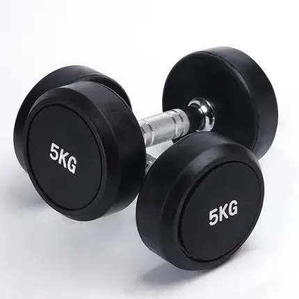 Commercieel Urethaan/Pu/Cpu/Tpu/Rubber Gecoat Ronde Hoofd Dumbbells