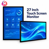 Nouvel écran tactile 4K de 27 pouces, affichage vertical, kiosque HMI, écran LCD capacitif USB DP sans pilote avec garantie d'un an